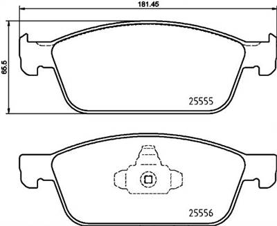 Fékbetét készlet BREMBO P 24 199 for FORD