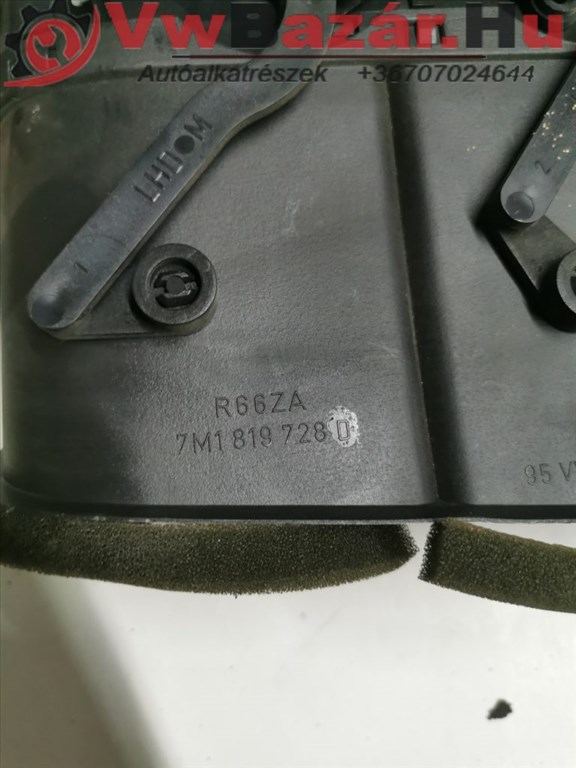 Műszerfal szellőzőrács 728d VW SHARAN 7M1819728D 2. kép