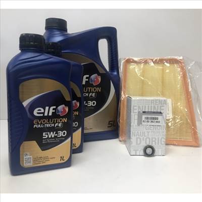 Renault Talisman 1.6dci 130-160 LE gyári új olajcsere csomag Elf evo Full Tech FE 5W30 7L 2015-től