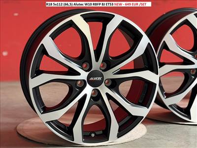 R18 5x112 (66,5) Alutec W10 RBFP 8J ET53 8x18 18" 18col új alufelnik felnik 