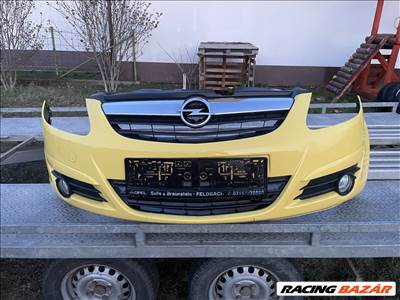 Opel Corsa D első lökhárító + ködlámpa 2009