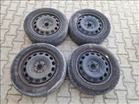  5x112 16" lemezfelni garnitúra Dunlop téli gumikkal