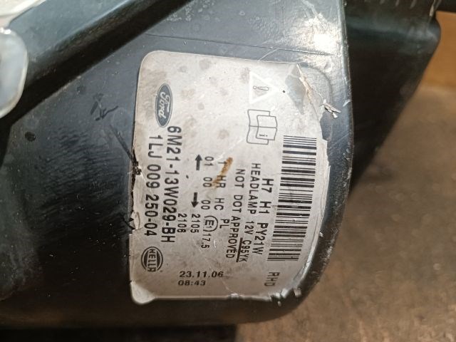 Ford S-MAX Mk1 Fényszóró *142166* 6m2113w029bh 3. kép