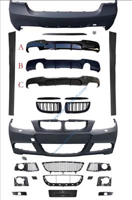 BMW E90 M-tech, M-paket lökhárító szett 2004-2008