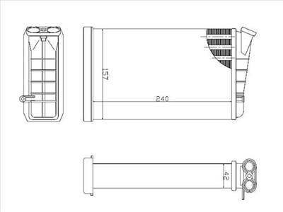 Opel Omega A 1986-1993 - Fűtőradiátor
