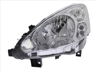 Peugeot Partner, Partner Tepee 2012-2015 utángyártott új bal első fényszóró H4 (motorral) DEPO 9677202480