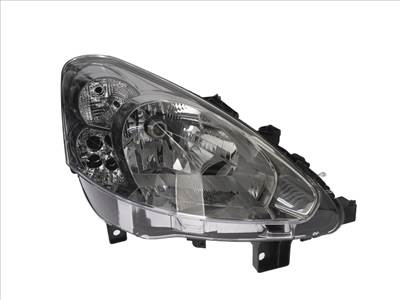 Peugeot Partner, Partner Tepee 2012-2015 utángyártott új jobb első fényszóró H4 (motorral) DEPO 9677202380
