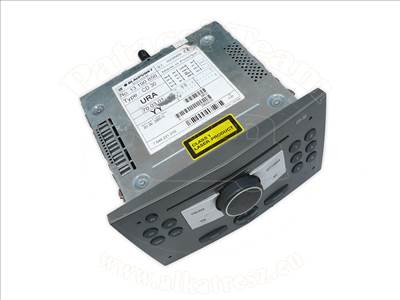 Opel Astra H 2003-2012 - rádió és cd lejátszó, CD30, BLAUPUNKT, faszénszín metál, -07, jelölés: YY/ZT