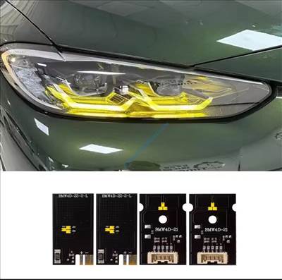 BMW M3, M4 CSL DRL borostyánsárga led, G22 G23 G26, G80 G81 G82, LED lámpába