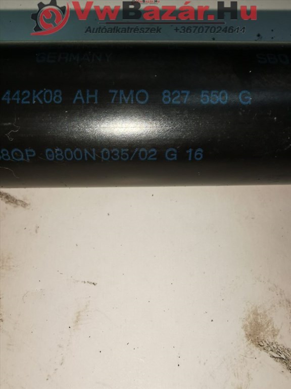 Csomagtérajtó teleszkóp VW SHARAN 550g 7M0827550G 2. kép