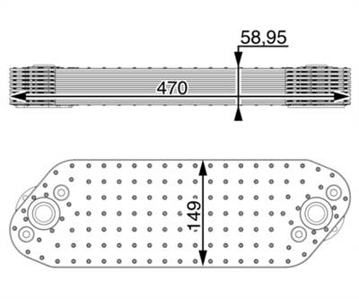 MAHLE CLC 16 000P - Olajhűtő, motorolaj VOLVO