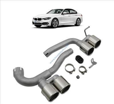 BMW F30 F31 M3 dupla kipufogóvég, duplex szett N20 12-19