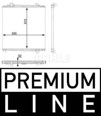 MAHLE CR 106 000P - Vízhűtő (Hűtőradiátor) MAN