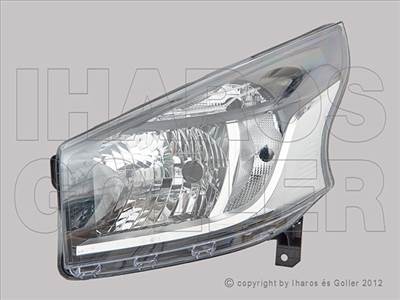 Renault Trafic 2014-2021 - Fényszóró H4+nappali fény bal (motoros) TYC