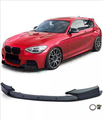 BMW F20 F21 lökhárító toldat, lippe fényes fekete 2011-2014