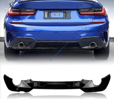 BMW G20 G21 G28 fényes fekete diffúzor, 2018-2022