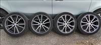  5x114.3 lyukosztású 18" újszerű Silverline alufelni, rajta 225/45 újszerű Rotolla négyévszakos gumi