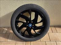  4db Bmw i3s Style 428 jetblack 19" újszerű alufelni, rajta 155/70 használt Bridgestone téli gumi.