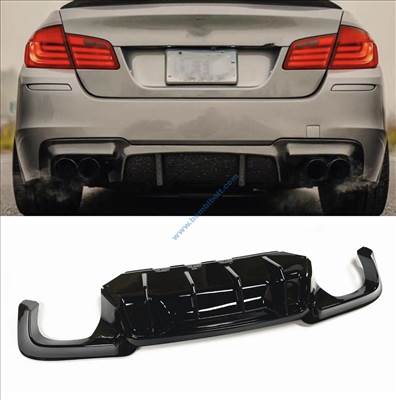 BMW F10 F11 M5 style hátsó lökhárító diffúzor / fényes fekete /