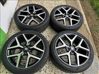  5x100 lyukosztású 18" újszerű (gyári felni) alufelni, rajta 215/45 újszerű Hankook nyári gumi 