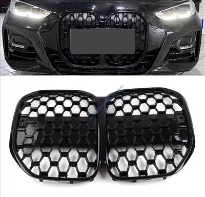 BMW G26 (4-es széria) ACC fényes fekete hűtőrács / vese 2021-2024