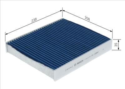 szűrő, utastér levegő BOSCH 0 986 628 606 for FORD