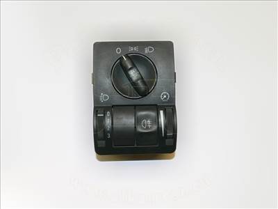 Opel Corsa C 2000-2006 - kapcsoló, külső/belső világítás, kivéve ködlámpa/xenon, fekete, jelölés: PB