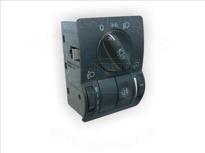 Opel Tigra B 2003-2009 Twin-Top  - kapcsoló, külső/belső világítás, kivéve ködlámpa/xenon, fekete, jelölés: PC