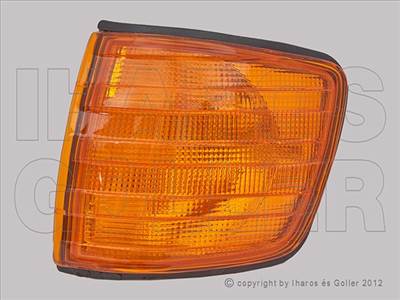 Mercedes S 1979-1991 W126 - Első vill. kpl. jobb sárga (Coupe)