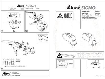 Nissan Primastar 2006-2016 - TCS láb-pár (2-4. sz. tartó 074150 rúdhoz)