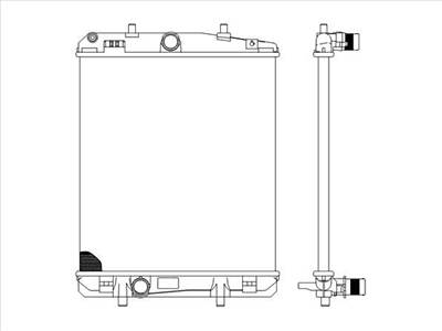 Peugeot 107 2005-2012 - Vízhűtő