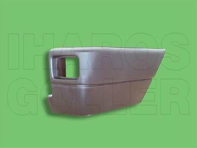 VW T4 1990-2003 Transporter - Hátsó lökh. sarok jobb,fekete (prizma lyukkal)