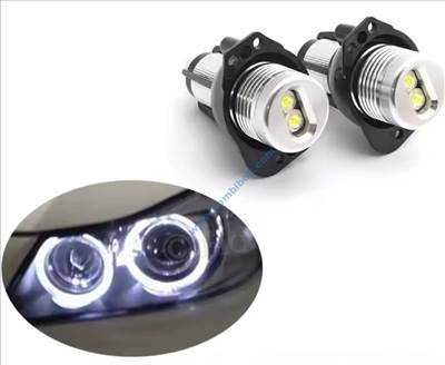 BMW E90 E91 COB Angel eyes izzó, Jégfehér