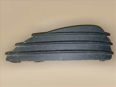 Opel Astra H 2003-2012 - betét, első lökhárító, bal oldali, kivéve ködlámpa/opc, 3ajtós és cabrio, antracit