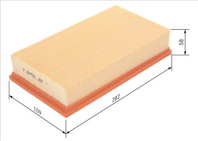 légszűrő BOSCH 1 457 433 263 for GMC, SAAB, SCANIA