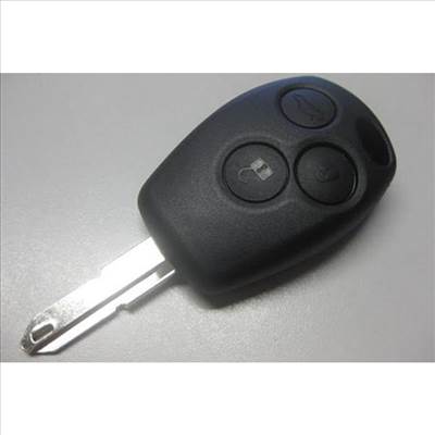 Renault Clio III  új utángyártott gyújtáskulcs ház 3 gombos 2005-2010-ig
