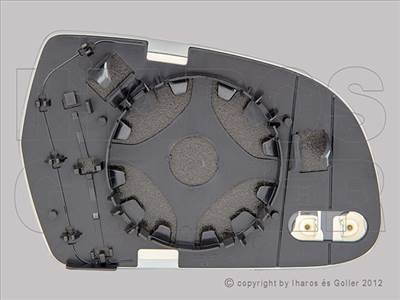 Audi A5 2007-2011 - Tükörlap cserélhető bal, aszf., fűth. 10-