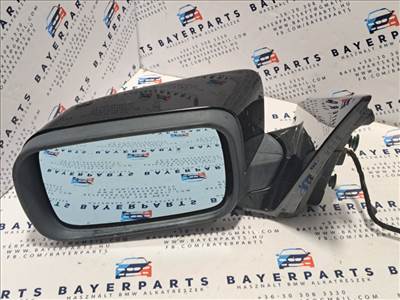 BMW E46 sedan touring fekete Schwarz 2 bal visszapillantó tükör - high glossy talppal