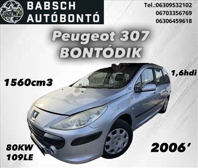 Peugeot 307 Bontott Alkatrészei
