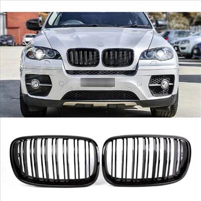 BMW E70/E71 X5/X6 fényes fekete hűtőrács / vese