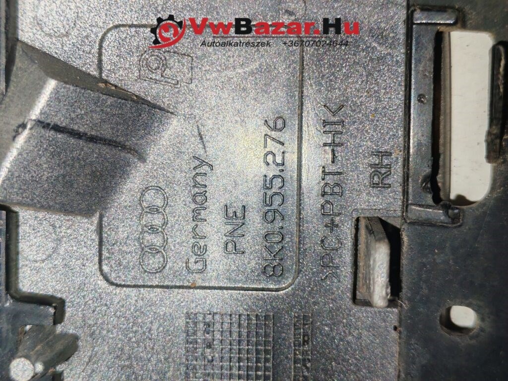 Lámpamosó fedél AUDI A4 B8 jobb ezüst 8k0955276 8K0955276 3. kép
