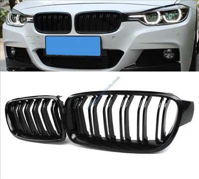 BMW F30 F31 F35 fényes fekete hűtőrács / vese 2012-2017