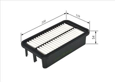 légszűrő BOSCH F 026 400 169 for HYUNDAI, KIA