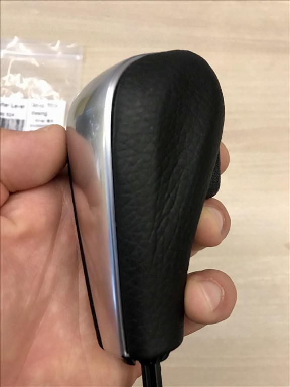 BMW automata váltókar ezüst-bőr E81, E82, E87, E90, E91, E92, E93, E84, 25167585524 8. kép