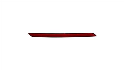 Volkswagen Passat B8 facelift utáni jobb hátsó lökhárító fényvisszaverő prizma  3gd945106b