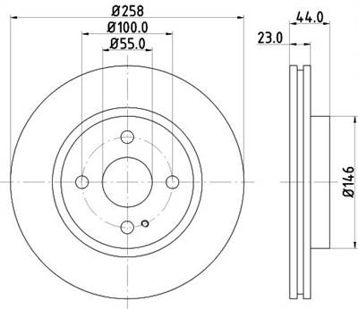 féktárcsa MINTEX MDC2042 for FORD, MAZDA, FORD ASIA &amp; OCEANIA