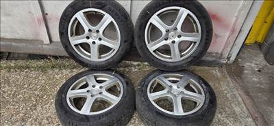 Eladó egy garnitúra 5x108 R16 Alufelik. 205/55 R16 Semperit nyarigumikal.