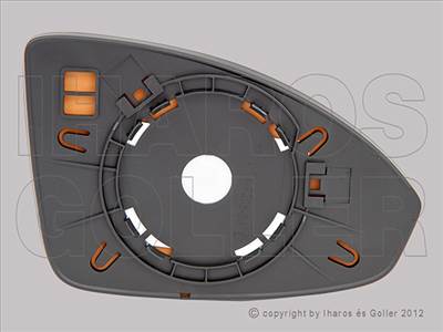 Chevrolet Cruze 2009-2012 - Tükörlap cserélhető bal, domború