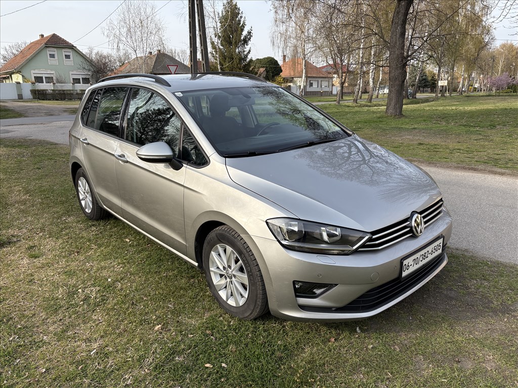 VW GOLF SPORTSVAN 1.6 TDI BMT Trendline DIGIT KLÍMA/TEMPOMAT/ÜLÉSFŰTÉS/VONÓHOROG/FRISS MŰSZAKI 4. kép