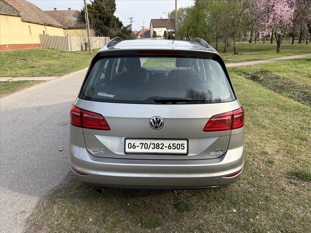 VW GOLF SPORTSVAN 1.6 TDI BMT Trendline DIGIT KLÍMA/TEMPOMAT/ÜLÉSFŰTÉS/VONÓHOROG/FRISS MŰSZAKI 7. kép